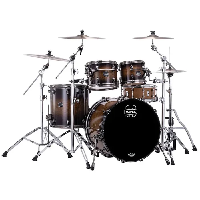 Mapex Saturn Evolution Rock 4pc Birch Drum Set Exotic Night Forest Burst