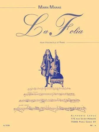Marais, La Folia for Cello and Piano (Leduc)