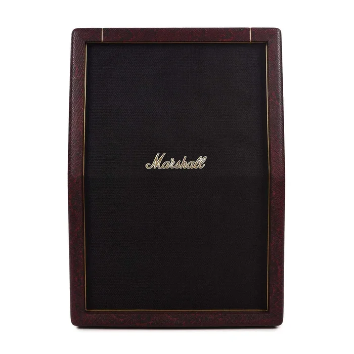Marshall Limited Edition SV212 Studio Vintage Black & Red Snakeskin Plexi 2×12 Speaker Cabinet 140W 8 Ohm Mono