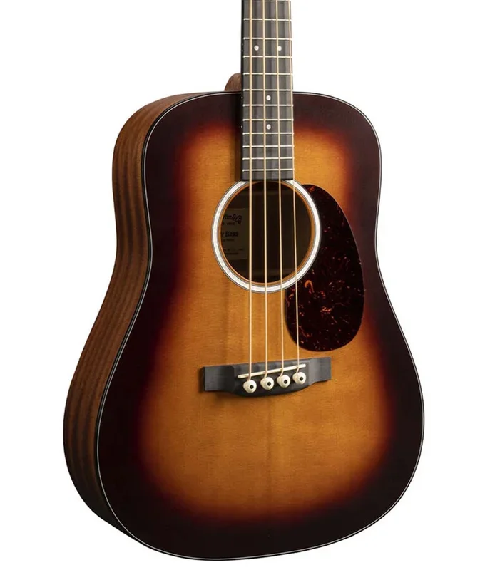 Martin DJr-10E Junior Bass Spruce/Sapele Acoustic Bass Guitar – Burst