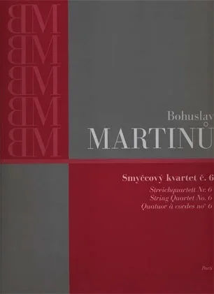 Martinu, Bohuslav: String Quartet No. 6 (parts) Barenreiter