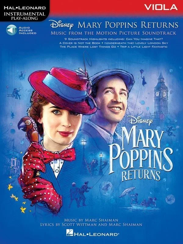 Mary Poppins Returns for Viola with Online Accompaniments