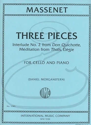 Massenet (Morganstern): Three Pieces (cello & piano) International
