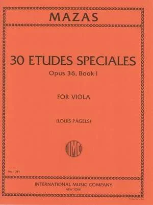 Mazas, Etudes Speciales Op. 36 No. 1 for Viola (IMC)