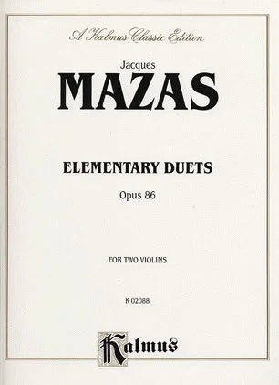 Mazas, F: Elementary Duets, Op.86 (2 violins)