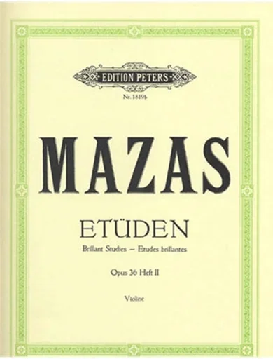 Mazas, Jacques (Davisson): Etudes brillantes, Op.36 No.2 (violin)