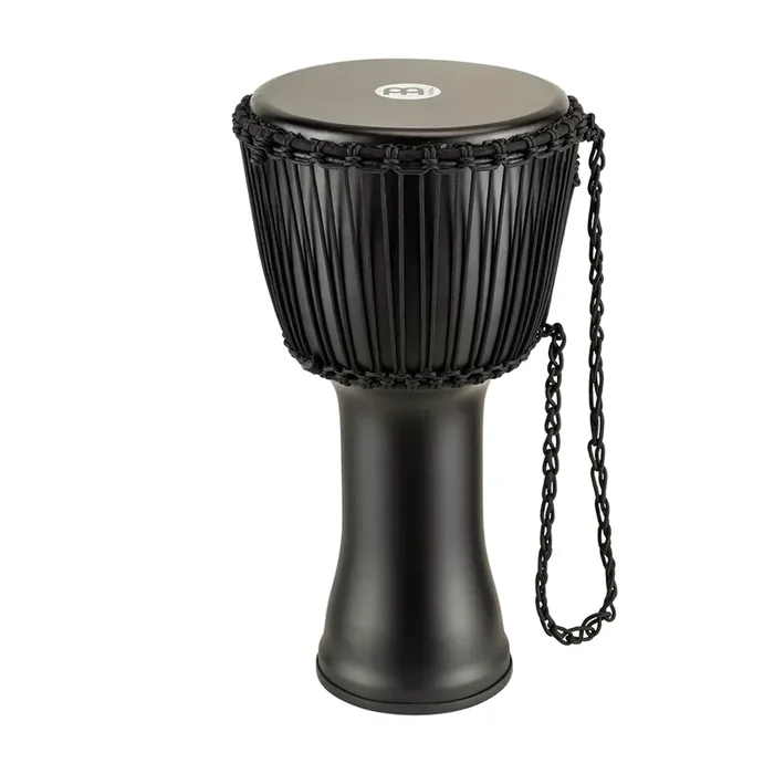 Meinl 12″ Rope Tuned Travel Series Djembe – Phantom Black