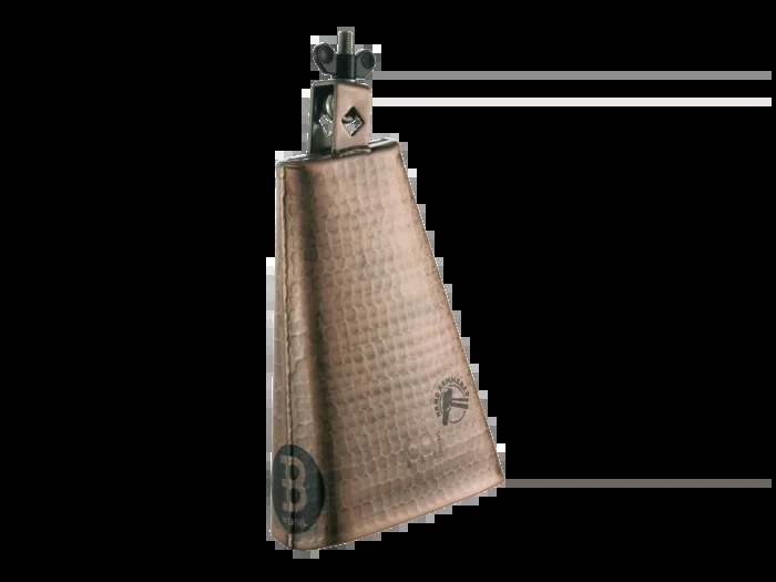 Meinl 8″ Big Mouth Hand Hammered Steel Cowbell, Copper Color Finish