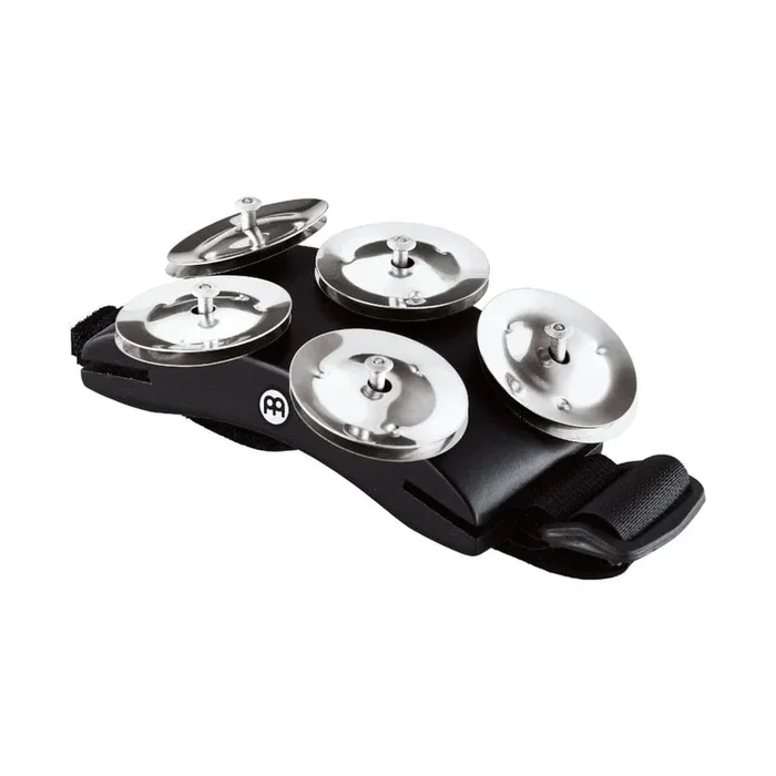 Meinl Cajon Foot Tambourine w/5 Pairs of Steel Jingles & Adjustable Strap