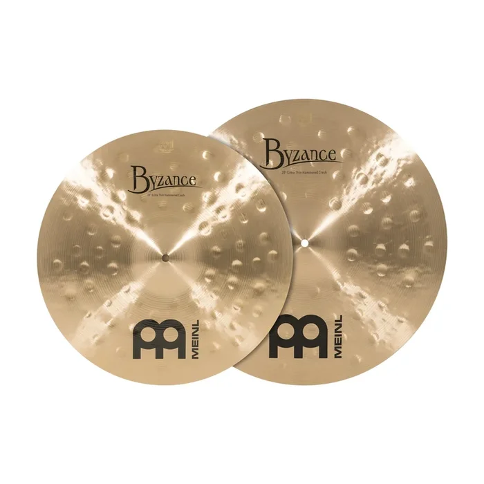 Meinl Cymbals Byzance Matched Crash Pack – 18″ & 20″ – Extra Thin Hammered Traditional