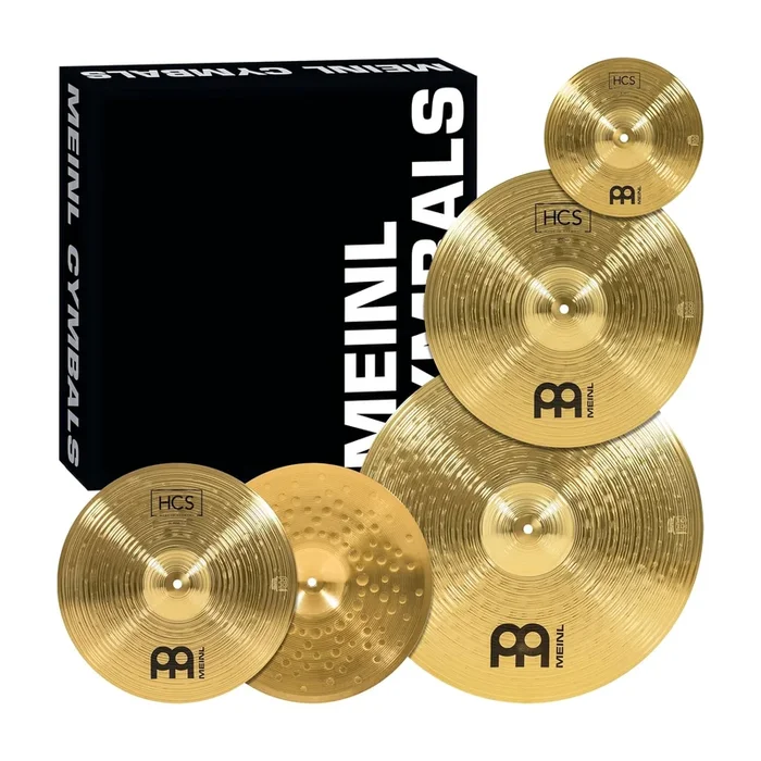 Meinl HCS Set de Platillos 14″ Hi-Hats, 16″ Crash, 20″ Ride + Splash 10″ Gratis