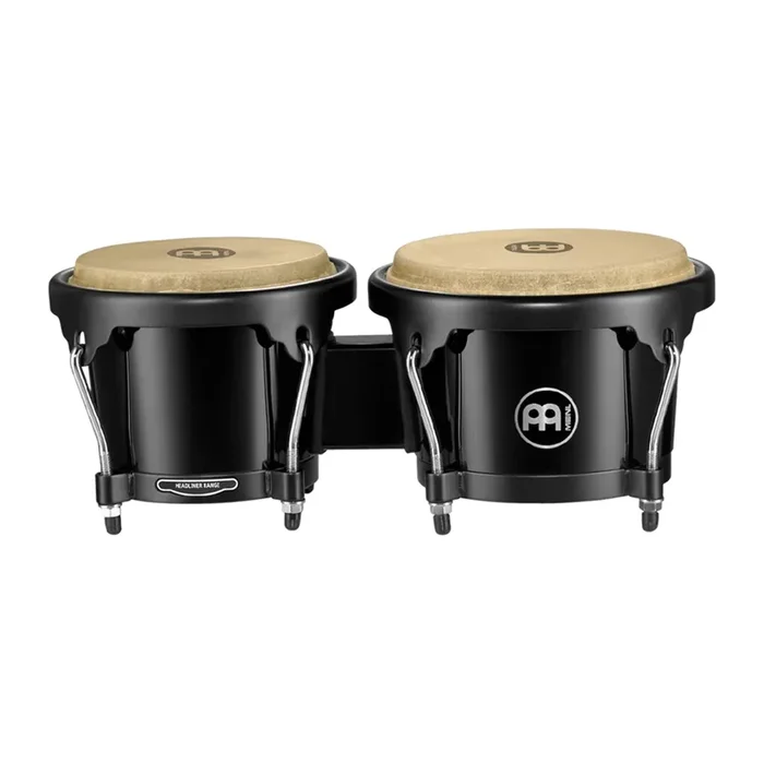 Meinl Journey Series HB50 Bongos: 6 1/2″ Macho & 7 1/2″ Hembra – Black