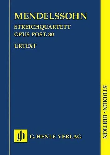 Mendelssohn, F. (Herttrich, ed.): String Quartet, Op. Posth. 80, urtext (score)