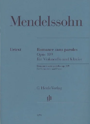 Mendelssohn, Felix: Romance sans paroles, Opus 109 (cello & piano)