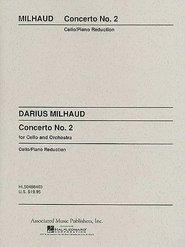 MIlhaud, D.: Concerto No.2 (cello and piano)