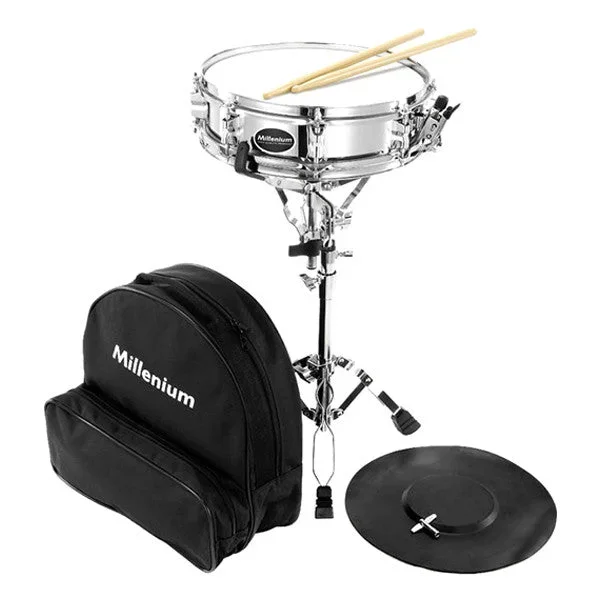 Millenium SD-17 Snare Drum Starter Kit – Chrome
