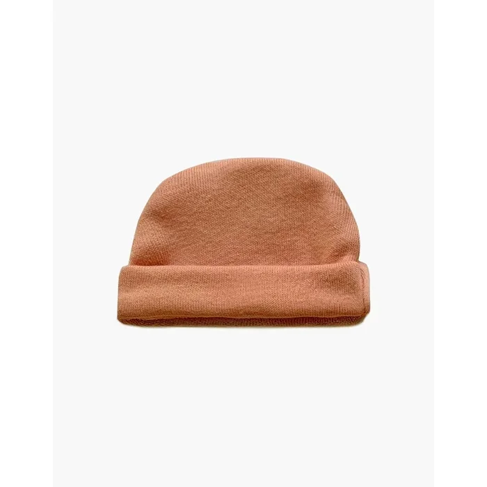 Minikane babies knit terry hat in brown sugar