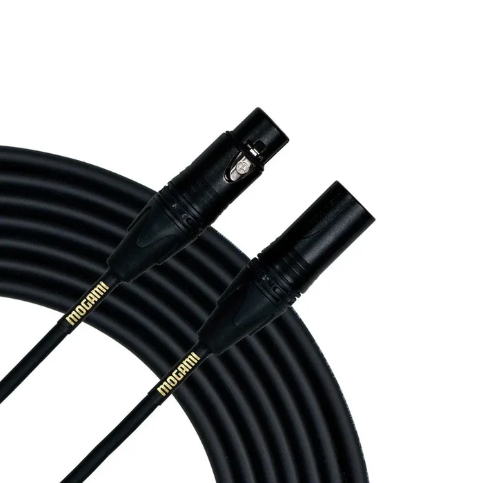 Mogami Gold STUDIO-10 XLR Male to XLR Female Quad Conductor Patch Cable 10ft