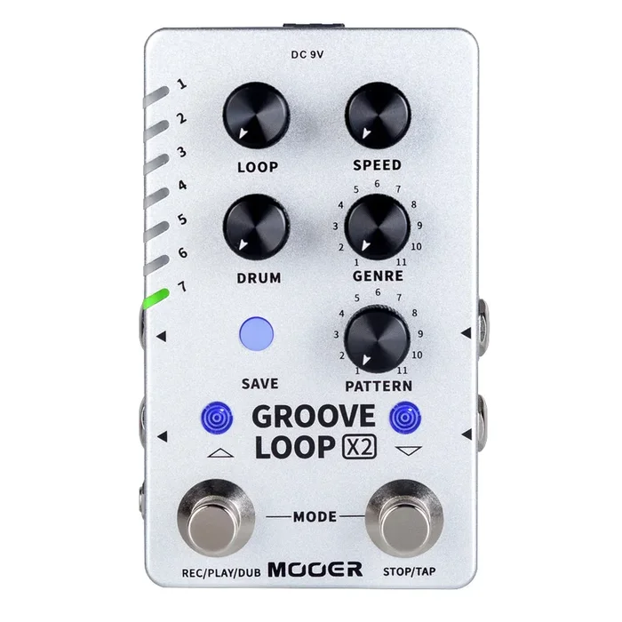 Mooer Dual Footswitch ‘Groove Loop X2’ Stereo Looper Guitar Effects Pedal