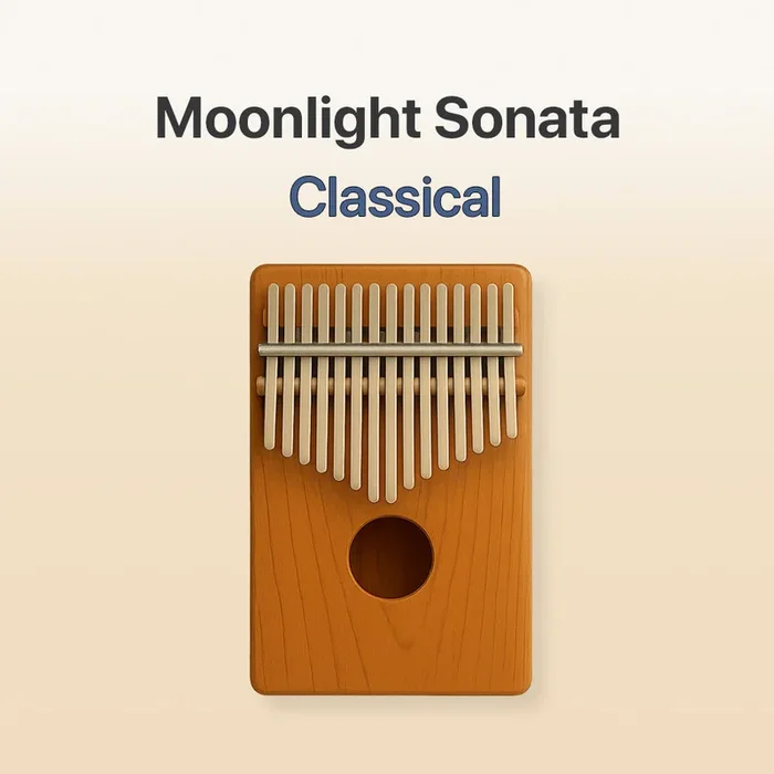 Moonlight Sonata – 17 Note Kalimba tab