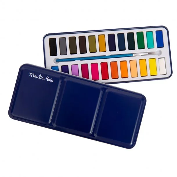 moulin roty watercolour paint set