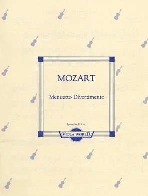 Mozart (Arnold): Menuetto Divertimento (viola & piano)