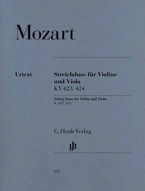 Mozart, Duos K423 and K424 For Violin And Viola (Henle)