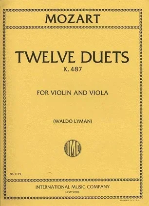 Mozart (Lyman): 12 Easy Duets K.487 (Violin & Viola) IMC