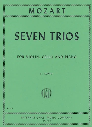 Mozart: Seven Trios (violin, cello, & piano) IMC