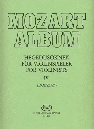 Mozart, W.A. (Dobszay): Album Adagio & Andante Movements (violin & piano)