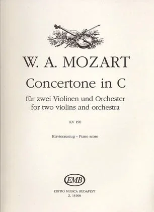 Mozart, W.A. (Halasz): Concertone in c (2 Violins & Piano)