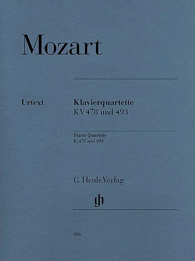 Mozart, W.A. (Herttrich, ed.): Piano Quartets, KV. 478 and KV. 493, urtext (violin, viola, cello, and piano)