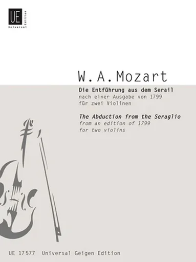 Mozart, W.A. (Kovacic): Abduction from the Seraglio (2 violins)