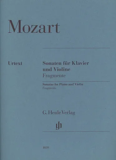Mozart, W.A. (Seiffert, ed.): Fragments, urtext (violin and piano)