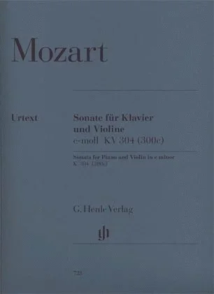 Mozart, W.A. (Seiffert, ed.): Sonata in E minor, KV 304 (300c), urtext (Violin & Piano)
