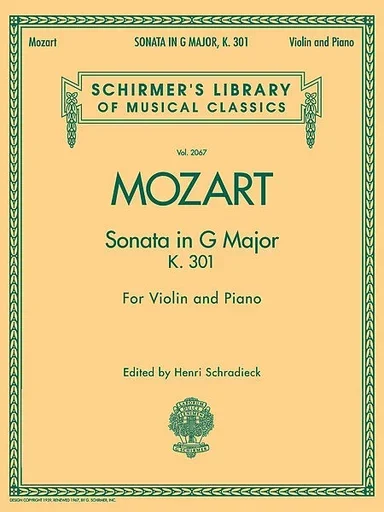 Mozart, W.A.: Sonata in G Major K.301 (violin & piano)