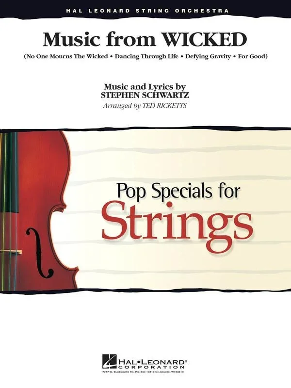 Music from Wicked (Schwartz arr. Ricketts) for String Orchestra