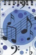 Music Notes Memo Pad