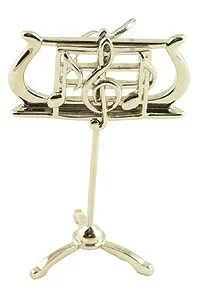 Music Stand Ornament – Silver