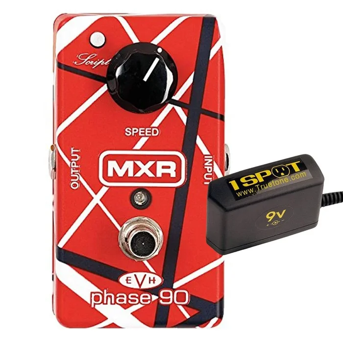MXR EVH90 Eddie Van Halen Signature Phase 90 Bundle w/ Truetone 1 Spot Space Saving 9v Adapter
