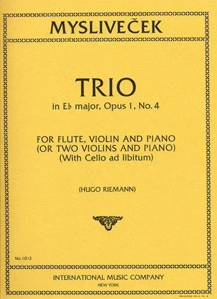 Myslivecek, Josef: Trio Op.1 No.4 in Bb (2 violins & piano, cello ad lib)