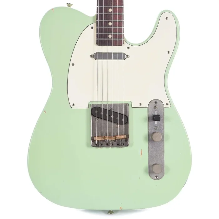 Nash T-63 Surf Green Light Relic w/3-Ply White Pickguard & Lollars