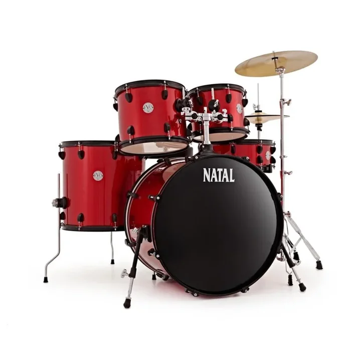 Natal K-EVB-UF22 Evolution 5-Piece Shell Pack Acoustic Drum Kit with Hardware & Cymbals