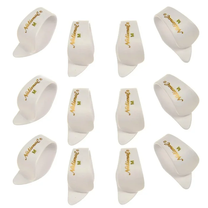 National Picks Thumb Pick White Medium 12 Pack