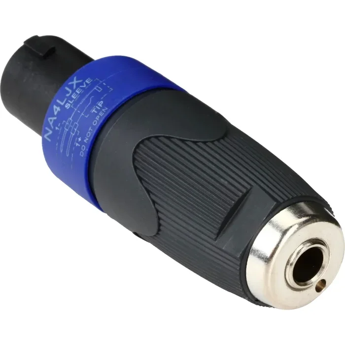 Neutrik speakON to 1/4″ TS Adapter