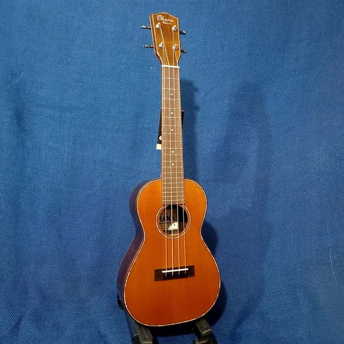 Ohana Concert CK-50G All Solid Cedar / Rosewood Ukulele h356