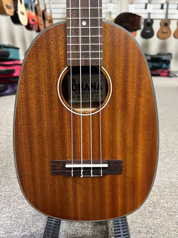OHANA PKT-14 Mahogany Pineapple Tenor Ukulele