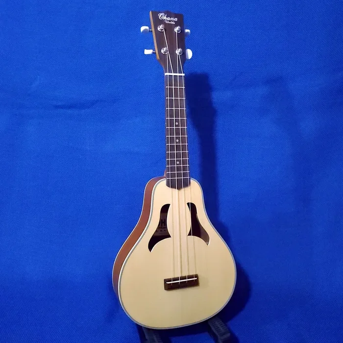 Ohana Soprano Vita VK-70 Solid Spruce Top/ Laminate Mahogany Ukulele i411