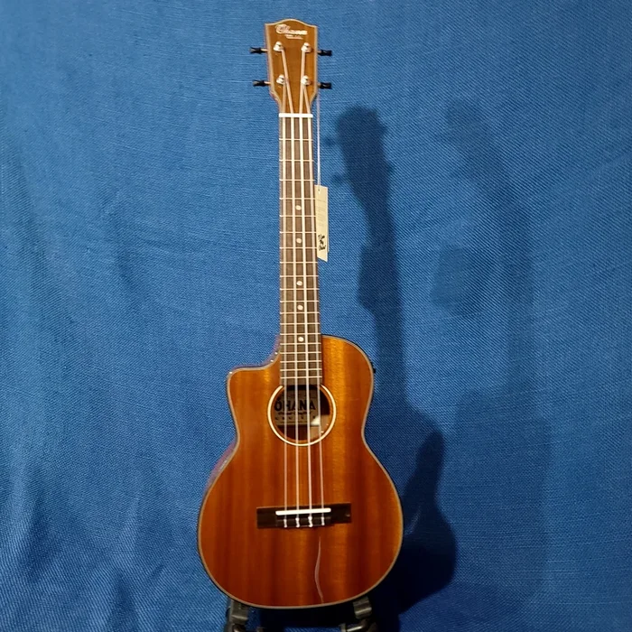 Ohana Tenor TK-35GCE-LH LEFTY All Solid Mahogany Gloss Cutaway A/E Ukulele h652