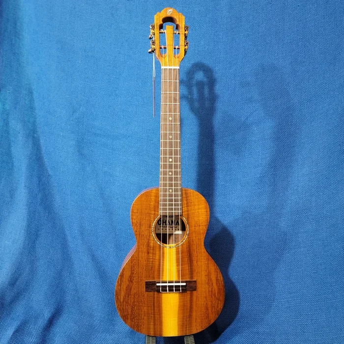 Ohana Tenor TK-430 All Solid Premium Select Koa with Slotted Headstock Satin Ukulele with Hardcase p711